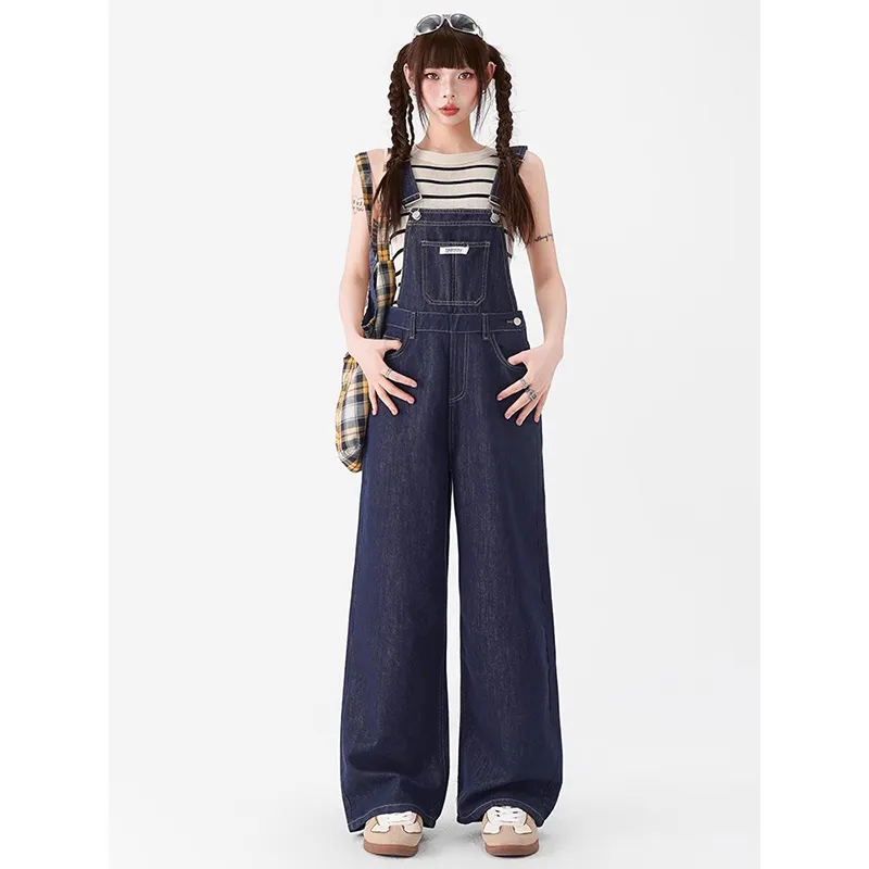 BRN Overalls Women's Dark Blue-1