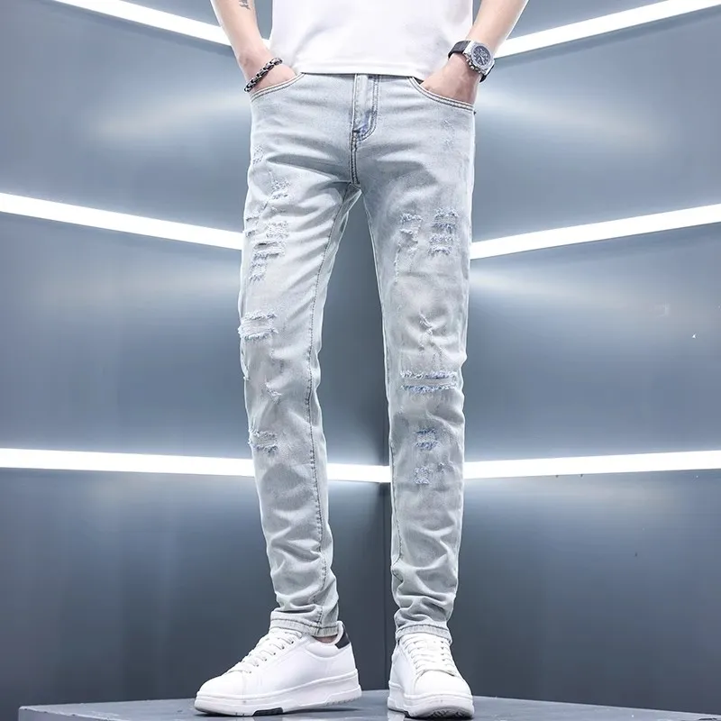 TESTUNG Classic And Versatile Jeans Men's-7