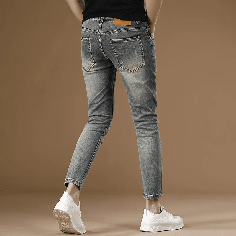 JIKENDI Jeans Men Blue, Ankle Length-6