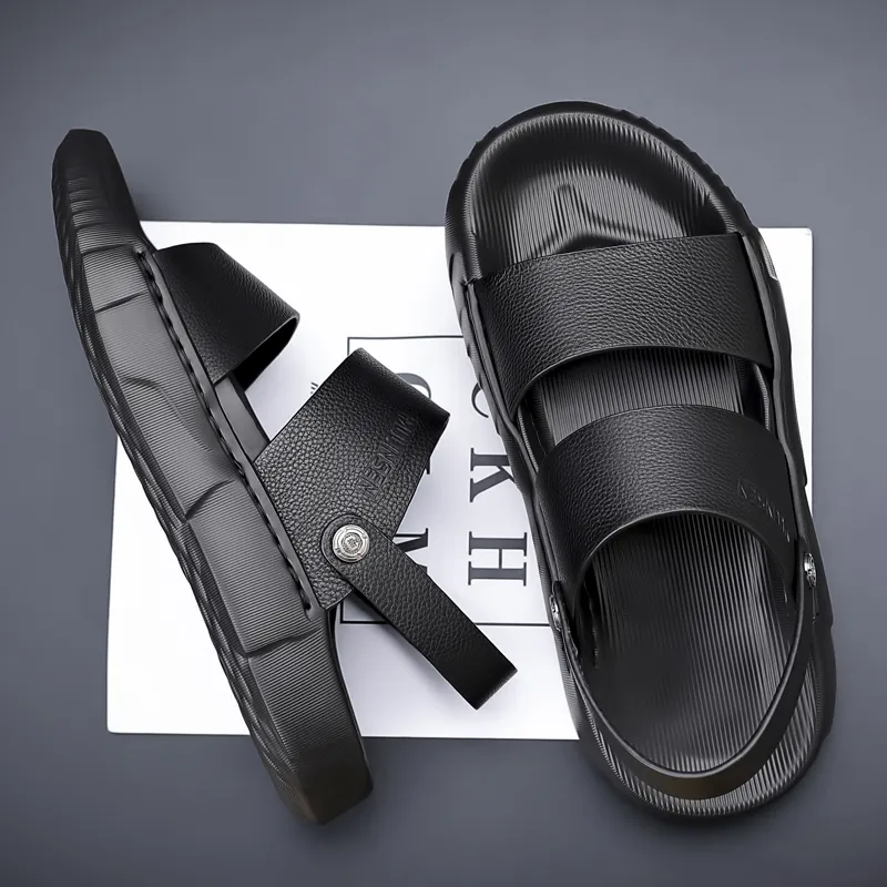 Mulinsen Beach Sandals Men's Black-2