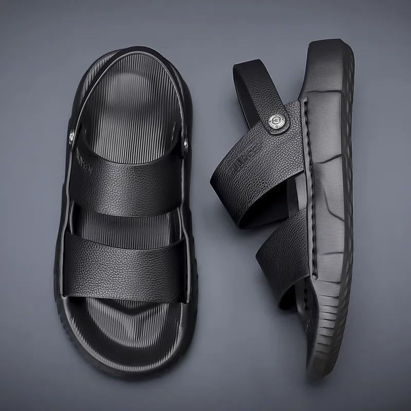 Mulinsen Beach Sandals Men's Black-3