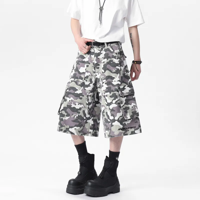 MUSCLETECH Cargo Shorts Unisex Camouflage-3