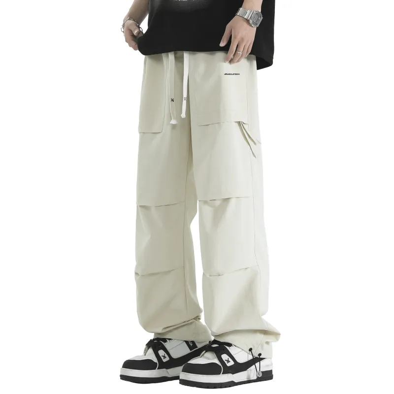 MUSCLETECH Cargo Pants Unisex Apricot-3