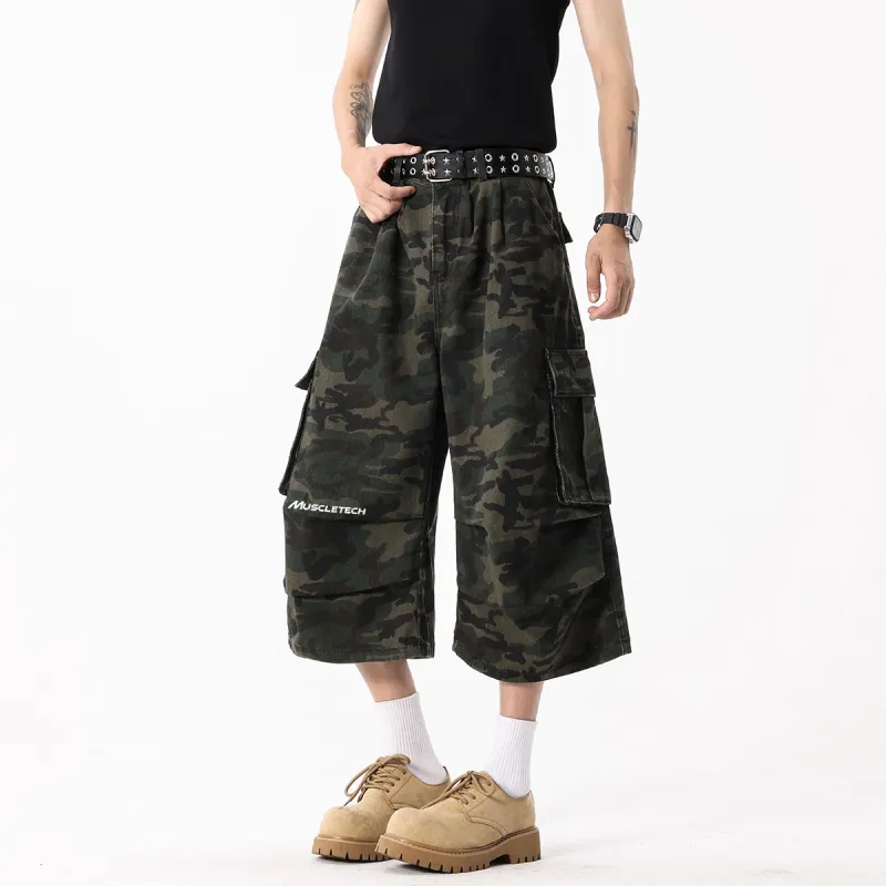MUSCLETECH Cargo Shorts Unisex Camouflage-3