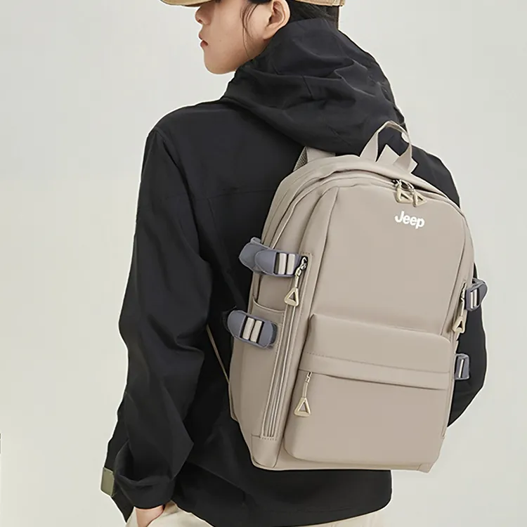 Jeep Nylon Backpack Laptop Bag Unisex Multicolor-15