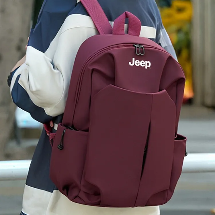 Jeep Polyester With Nylon Backpack Unisex Multicolor-5