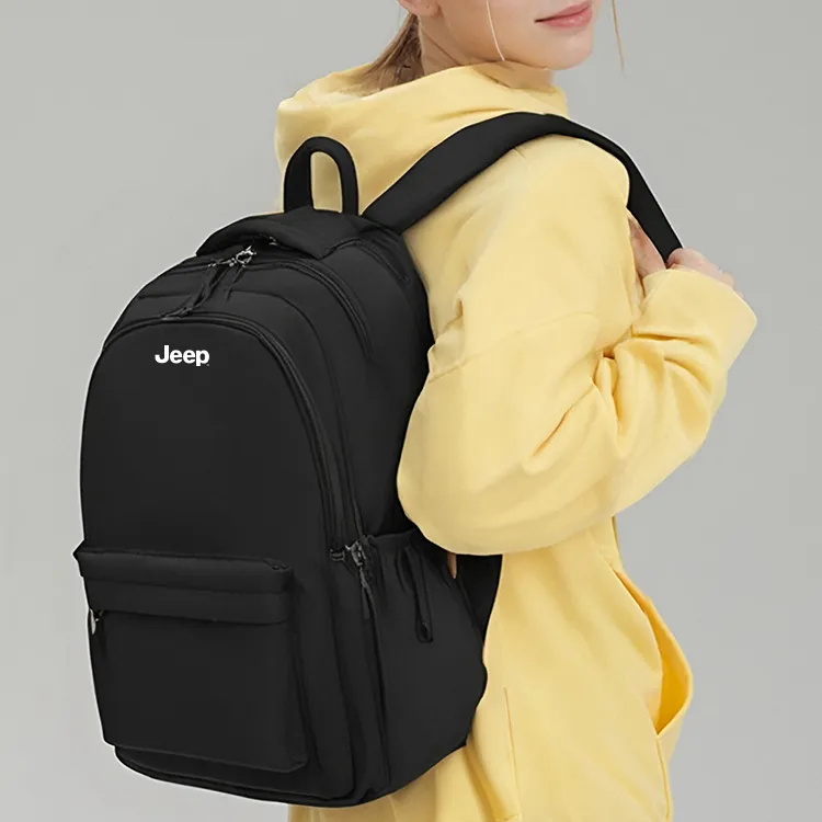 Jeep Nylon Backpack Unisex Black-1