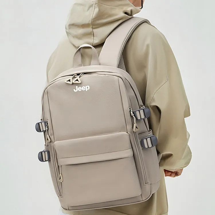 Jeep Nylon Backpack Laptop Bag Unisex Multicolor-13