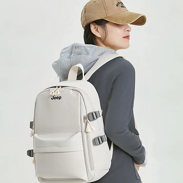 Jeep Nylon Backpack Laptop Bag Unisex Multicolor-9