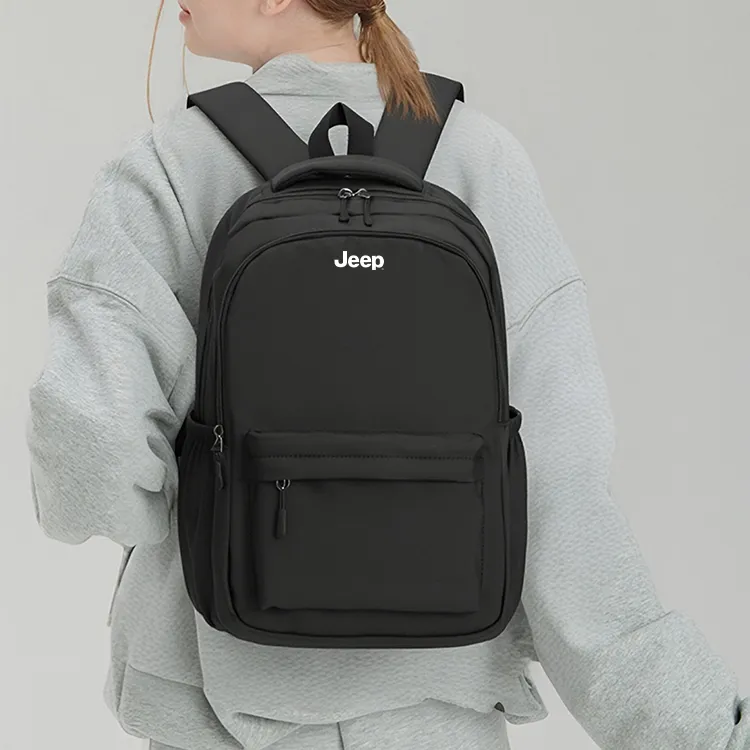 Jeep Nylon Backpack Unisex Black-2