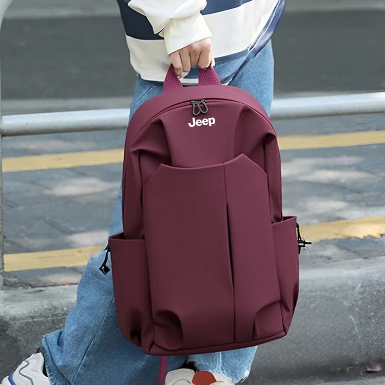 Jeep Polyester With Nylon Backpack Unisex Multicolor-6