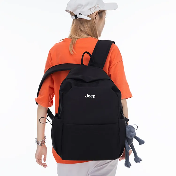 Jeep Nylon Backpack Regular Unisex Black/Blue/Green/Ecru-1