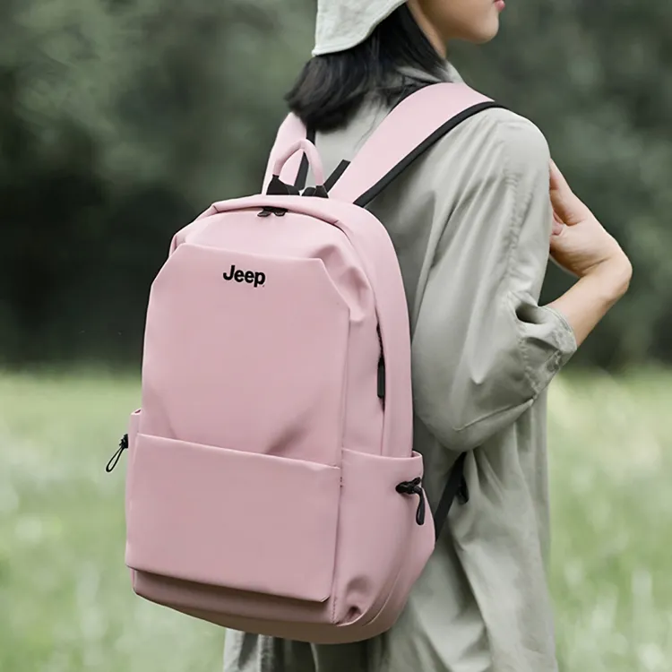 Jeep Polyester With Nylon Backpack Unisex Multicolor-12