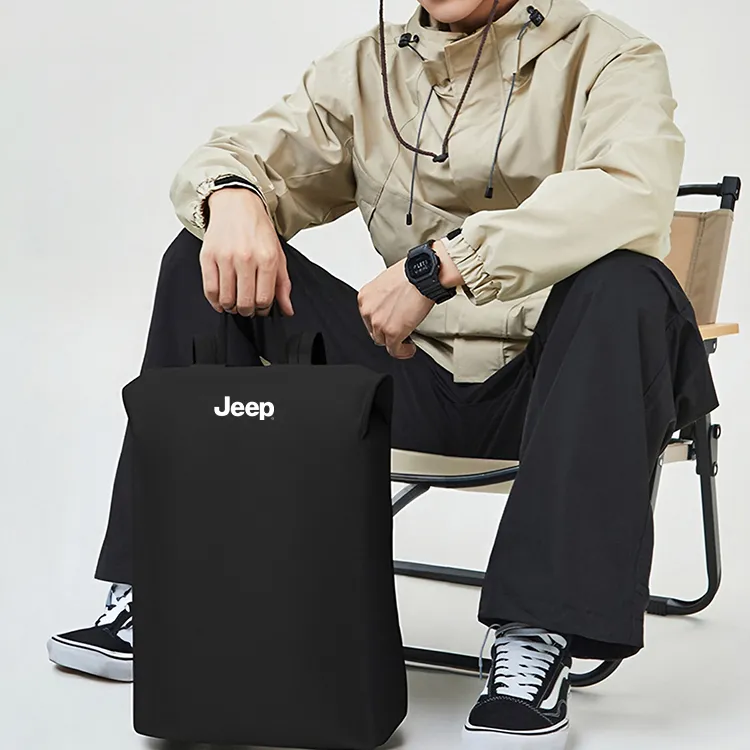 Jeep Nylon Backpack Unisex Multicolor-3