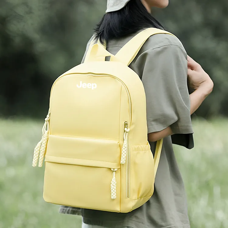 Jeep Nylon Backpack Unisex Black/Red/Yellow/Pink-7