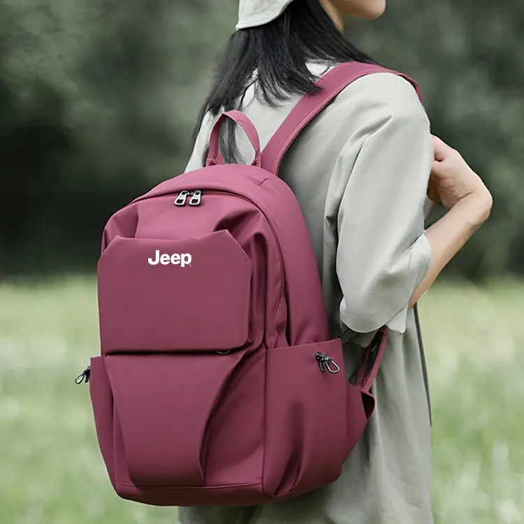 Jeep Nylon Backpack Unisex Multicolor-8