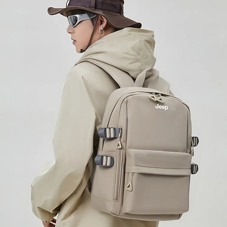 Jeep Nylon Backpack Laptop Bag Unisex Multicolor-12