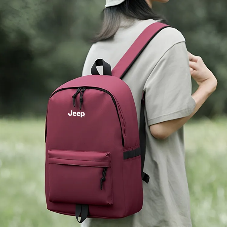 Jeep Nylon Backpack Laptop Bag Unisex Multicolor-5
