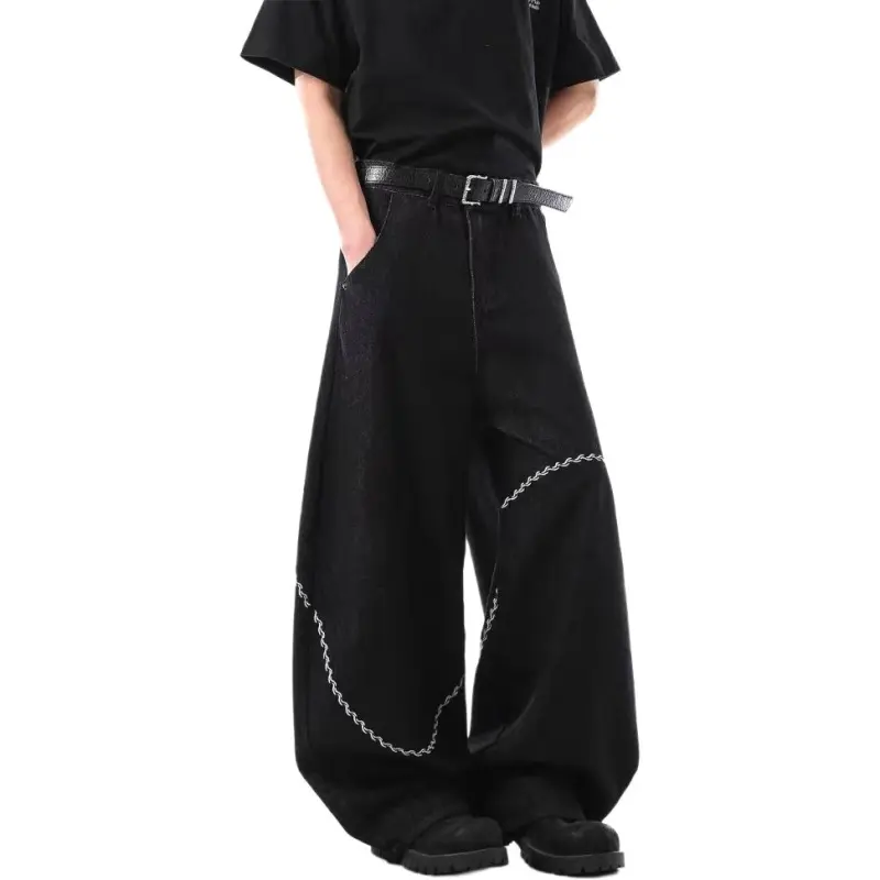 A02 Jeans Unisex Black-3