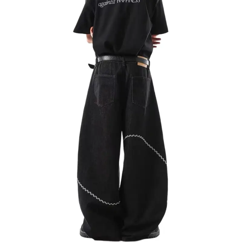 A02 Jeans Unisex Black-2