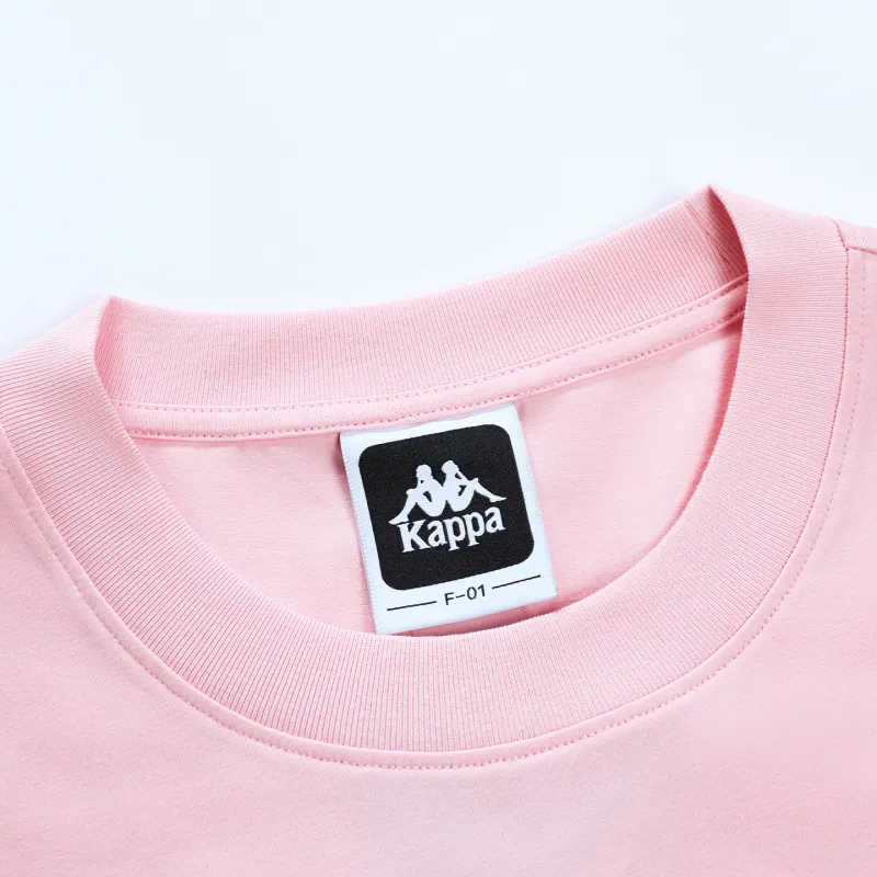 Kappa Striped Patchwork Casual Loose Fit Versatile Comfortable T Shirt Unisex-12