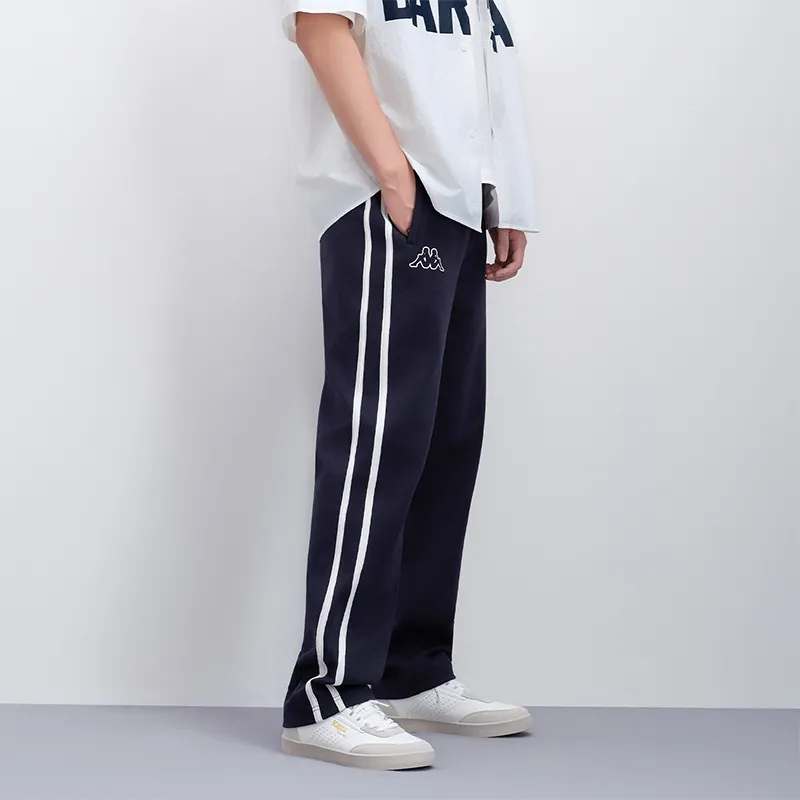 Kappa Straight Fit Fashion Sports Trendy Sweatpants Casual Pants Men's Classic Navy Blue-3