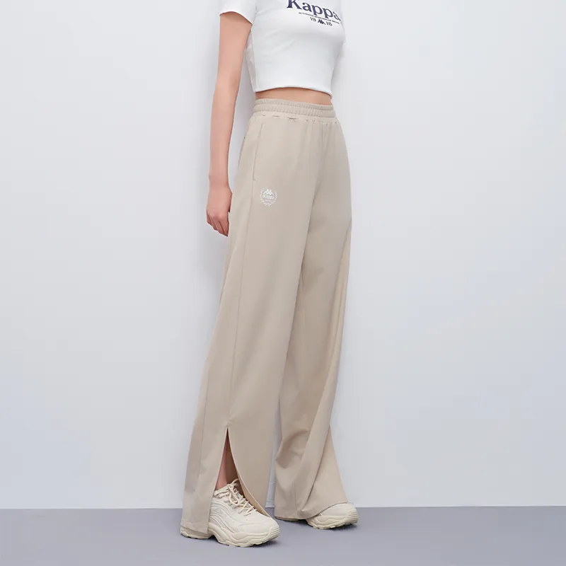 Kappa Knitted Sweatpants Women's Light Khaki-3