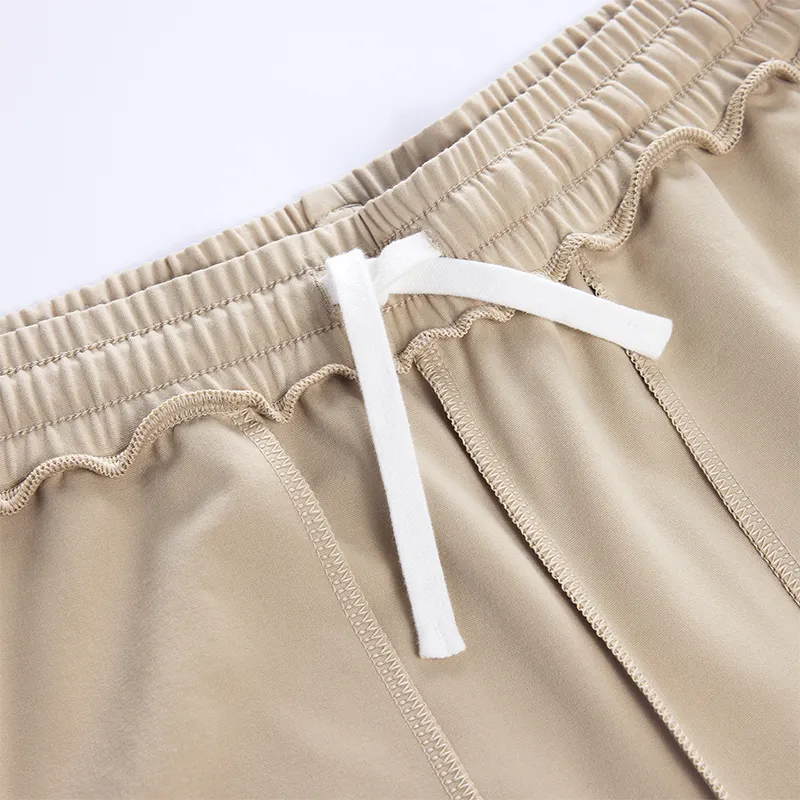 Kappa Knitted Sweatpants Women's Light Khaki-5