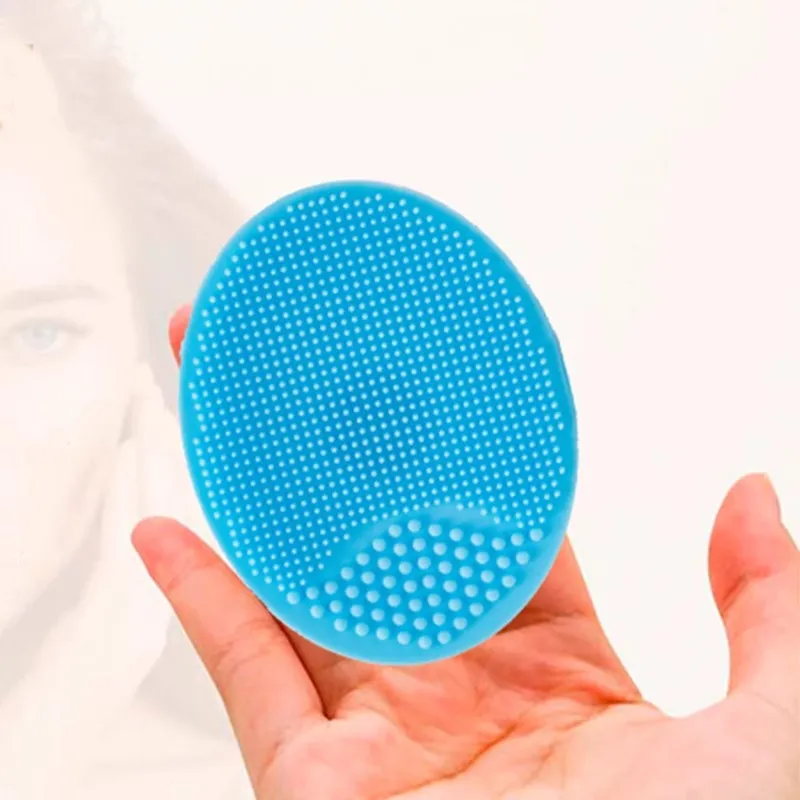 ZHENZI Silicone Hairbrush Comb Dandruff Removal Massage Brush For Bathing And Cleansing Sponges-12