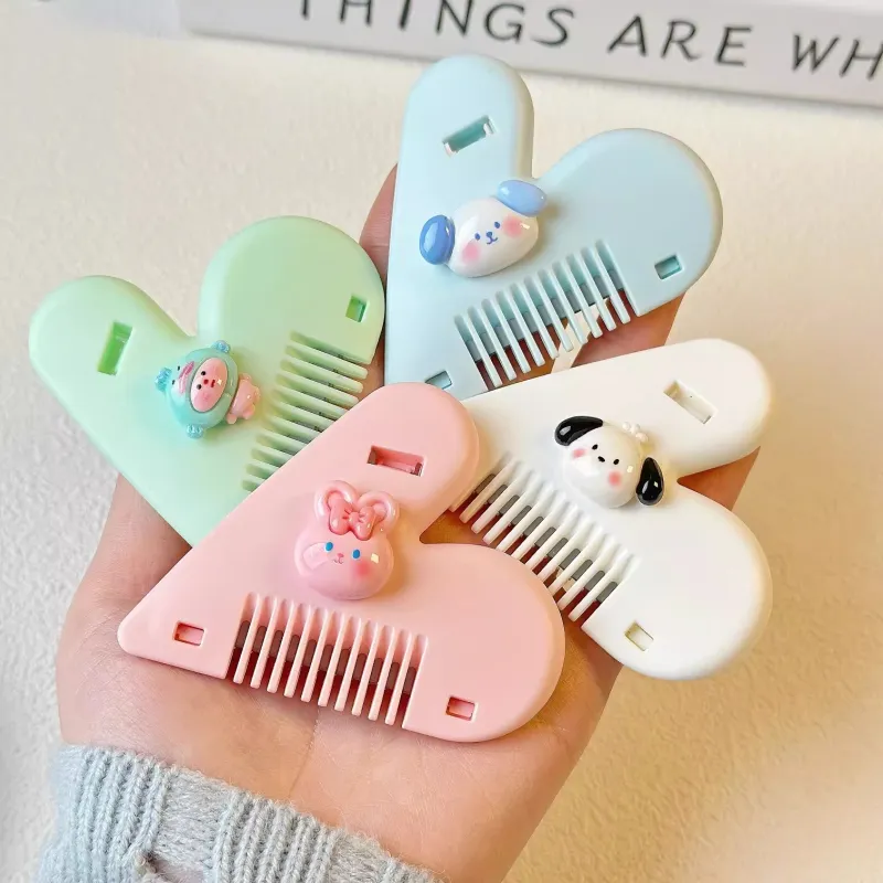 ZHENZI Heart Shaping Haircutting Comb And Styling Comb Cutting And Thinning Bangs-12