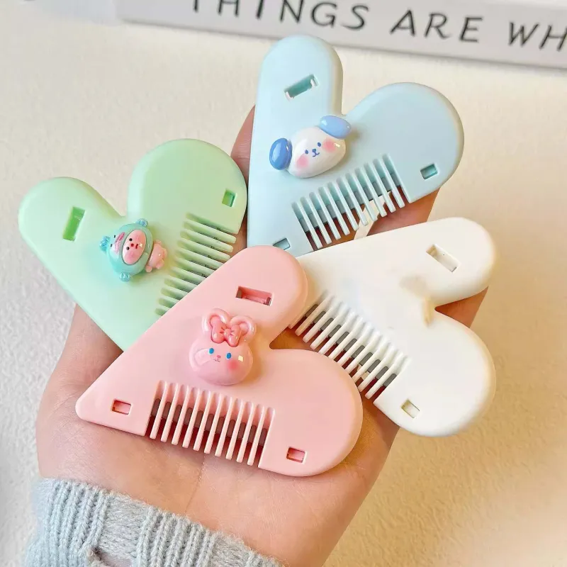 ZHENZI Heart Shaping Haircutting Comb And Styling Comb Cutting And Thinning Bangs-7