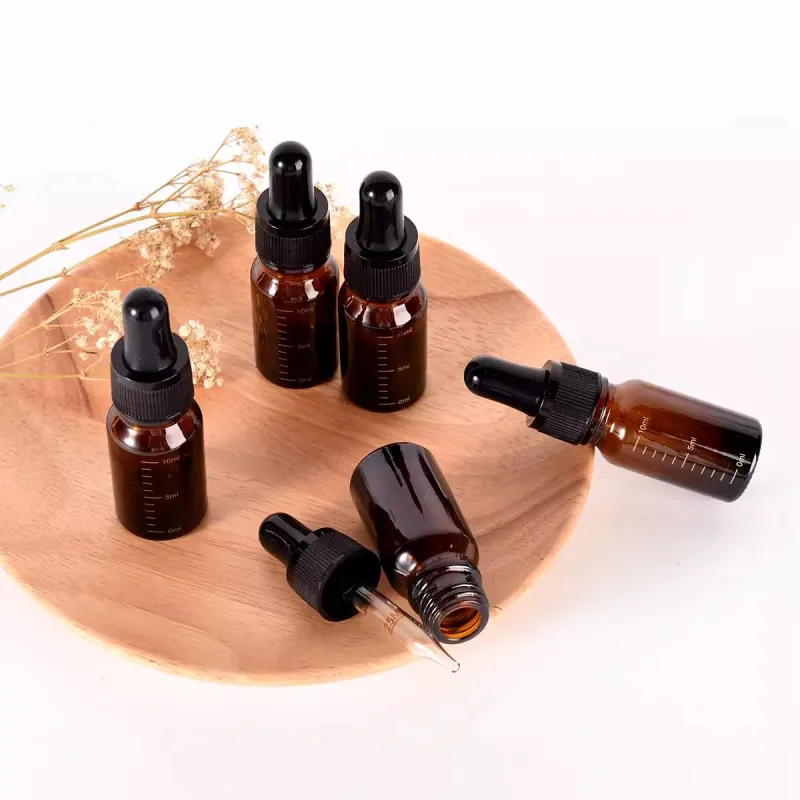ZHENZI Glass Light Shielding Cosmetics Serum Sample Blending Dropper Filling Bottle-8