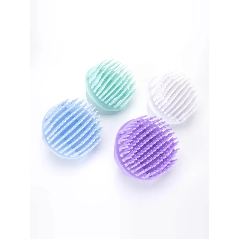 ZHENZI Hair Brush And Shampooing Tool Silicone Comb Massage Cleansing Scalp Itch Relief-23