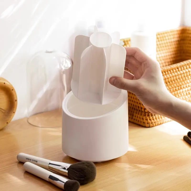 ZHENZI Rotating Dust Resistant Cosmetics Storage Tube-3