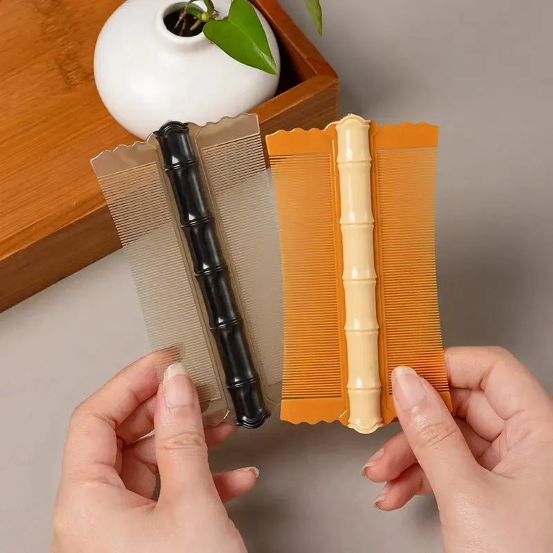 ZHENZI Dandruff Treatment Ultra Fine Toothbrush Bamboo Comb Dandruff Removal-4