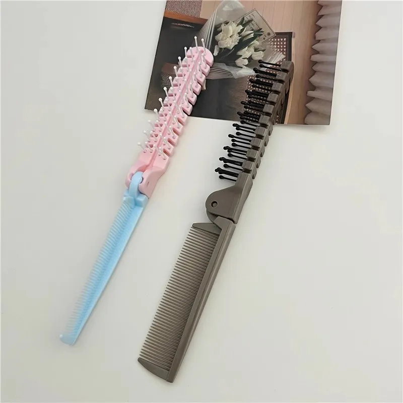 ZHENZI Anti Static Foldable Forehead Comb Hairdressing Tools Massage Shaping-3