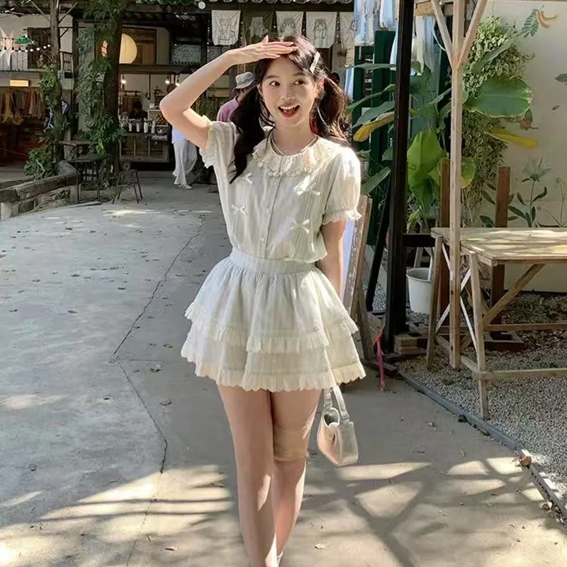 7 SEVFUN Two Piece Skirt Sets Women's-5