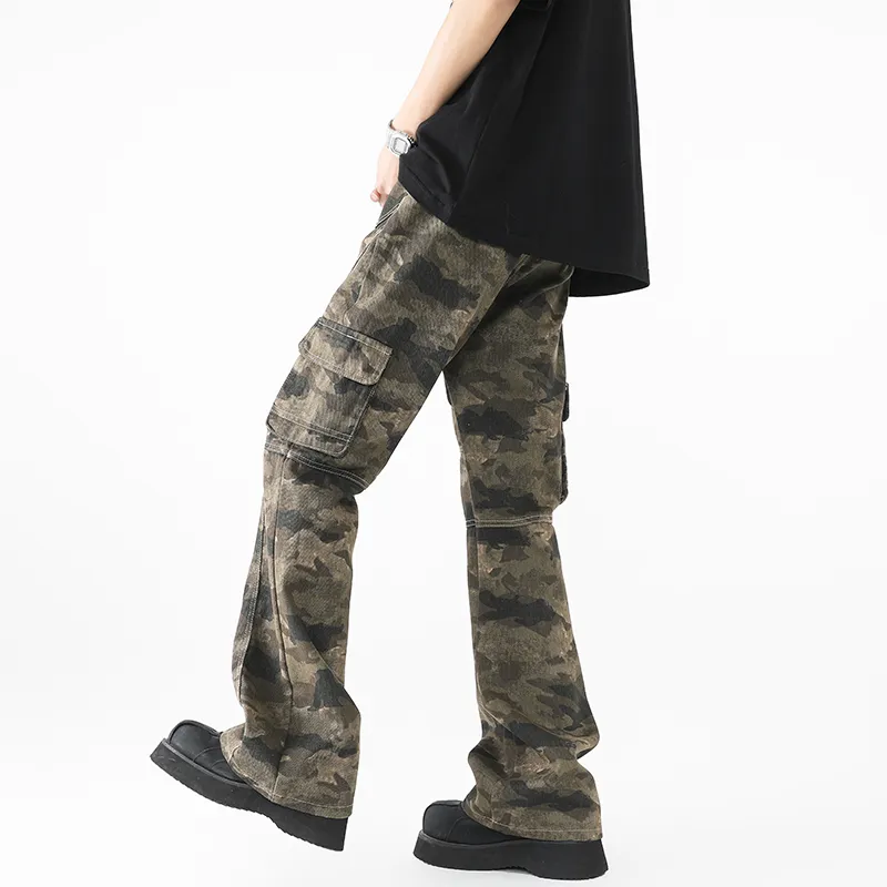 FAWENXIANGZI Jeans Men's Camouflage-1