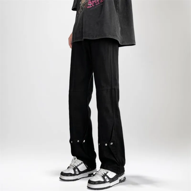 FAWENXIANGZI Jeans Men Black-1