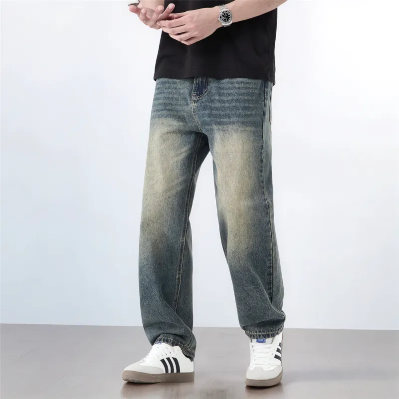 FAWENXIANGZI Jeans Men Blue-3