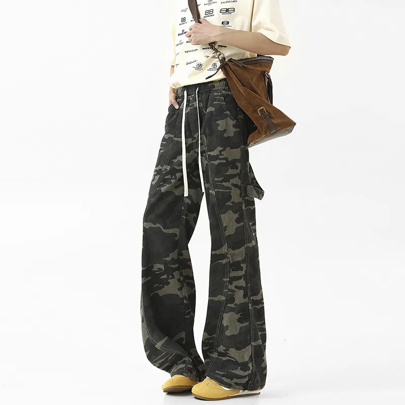 FAWENXIANGZI Jeans Men Camouflage-3