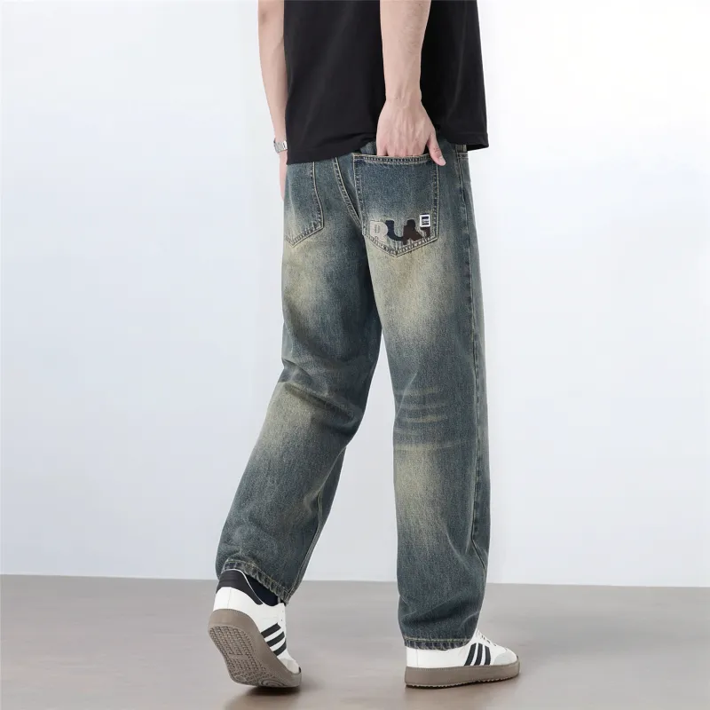 FAWENXIANGZI Jeans Men Blue-1