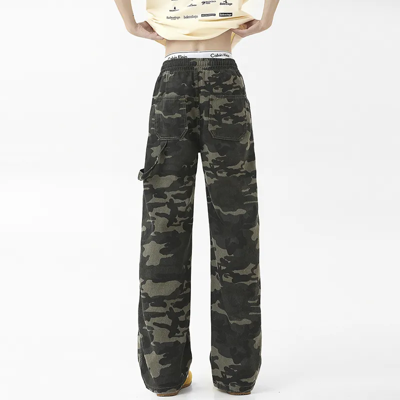 FAWENXIANGZI Jeans Men Camouflage-1