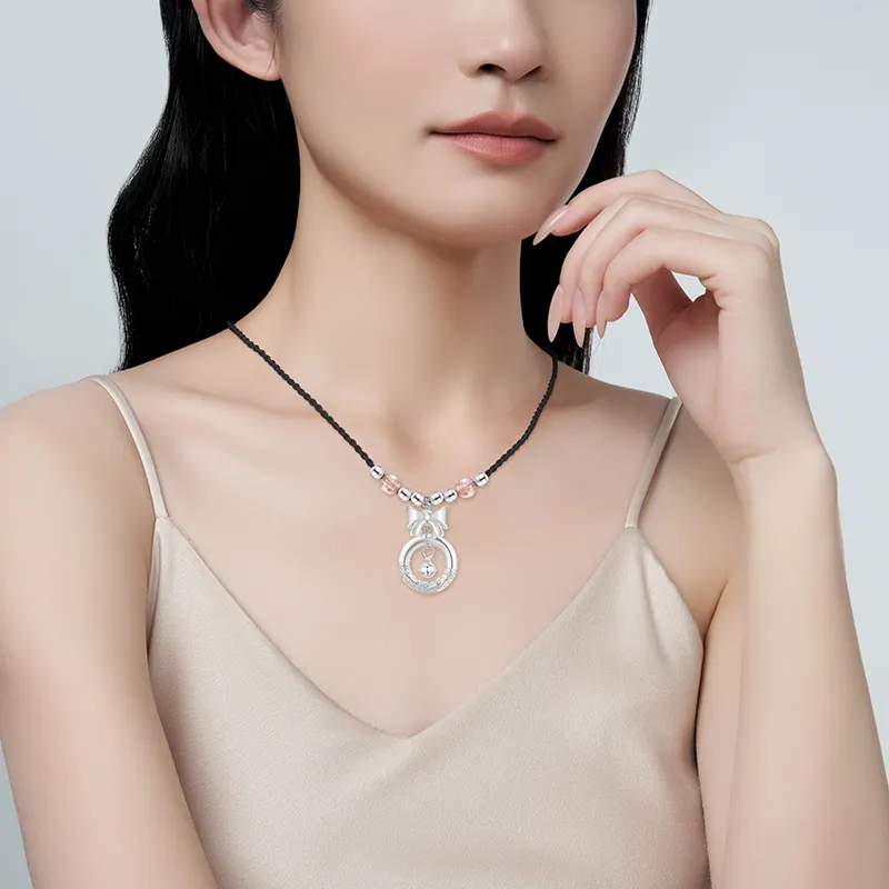 Barbie 999 Fine Silver Necklaces Women's-11