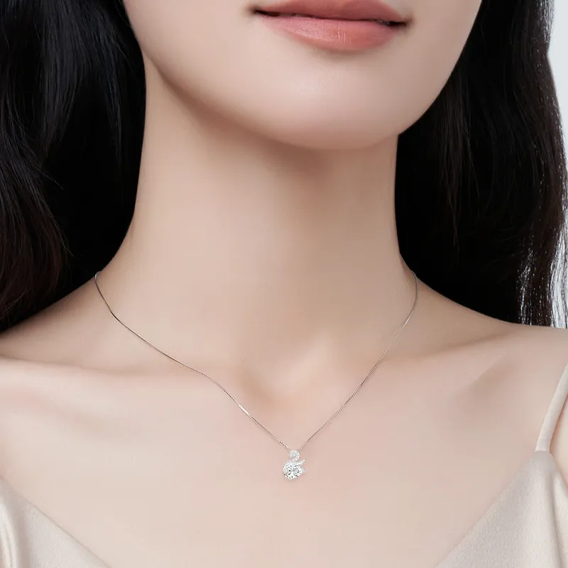 Barbie S925 Silver Necklaces Women's-4
