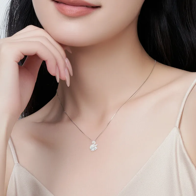 Barbie S925 Silver Necklaces Women's-5