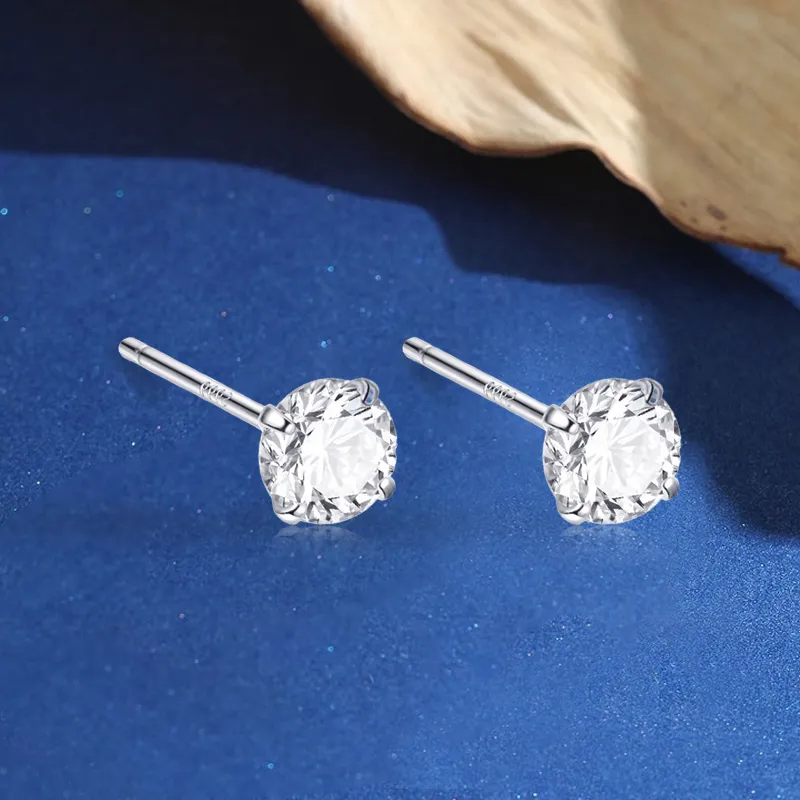 Barbie Sterling Silver 999 Stud Earrings Women's-4