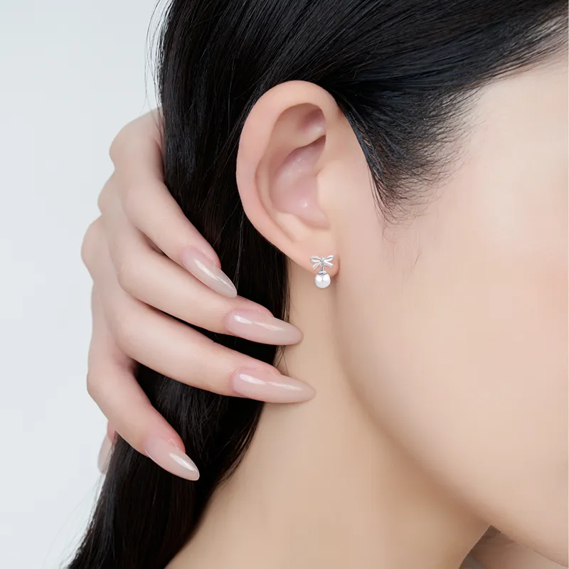 Barbie Sterling Silver Stud Earrings Women's-4