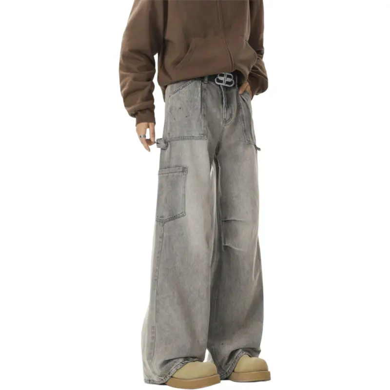 A02 Jeans Unisex Gray-5