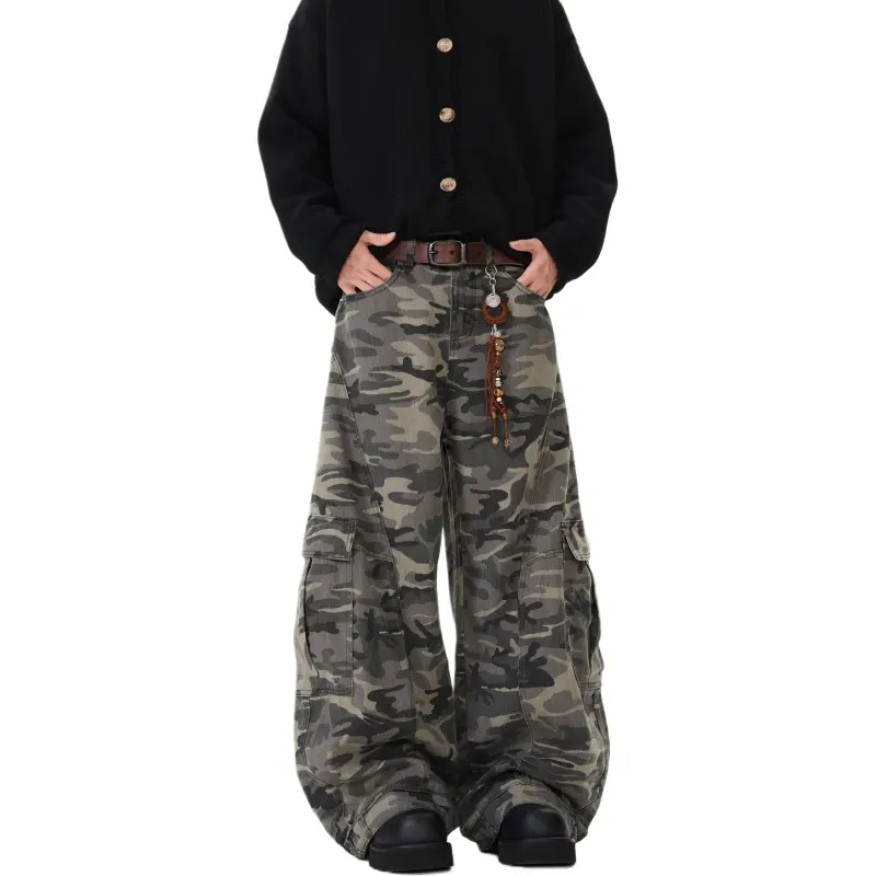 A02 Jeans Unisex Camouflage-6